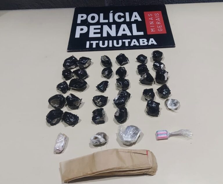 Mulher é presa ao tentar entrar com drogas escondidas em presídio durante visita íntima em Ituiutaba