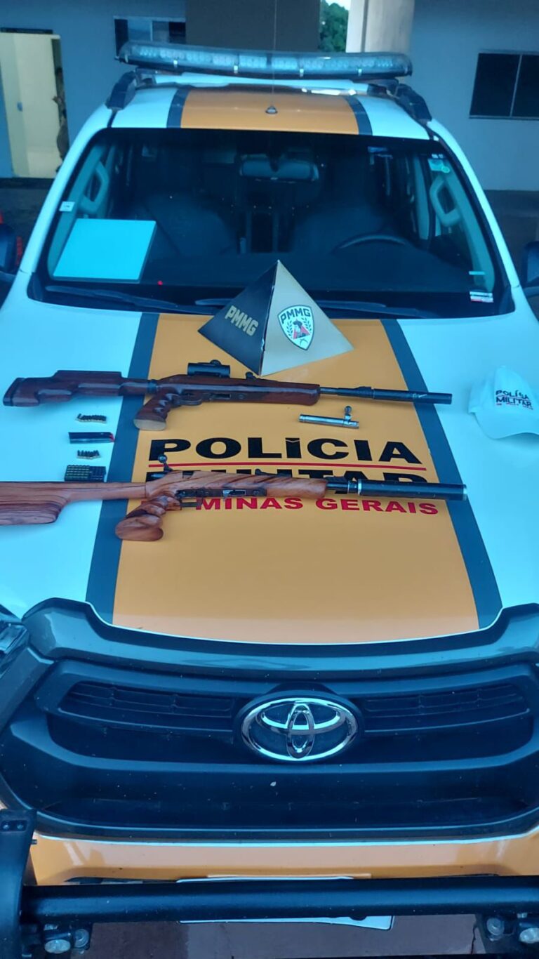 Dois homens são presos com rifles e silenciadores durante operação da Polícia Militar Rodoviária em Urucuia